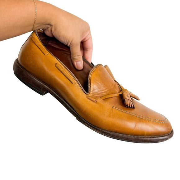 Allen Edmonds Grayson Tassel Loafers Tan Leather Shoes $425 - 9.5 main image 11